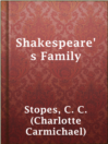 Imagen de portada para Shakespeare's Family